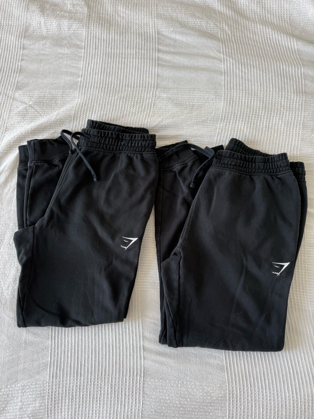 Gymshark Kids Black Jogger Sweatpants with Logo